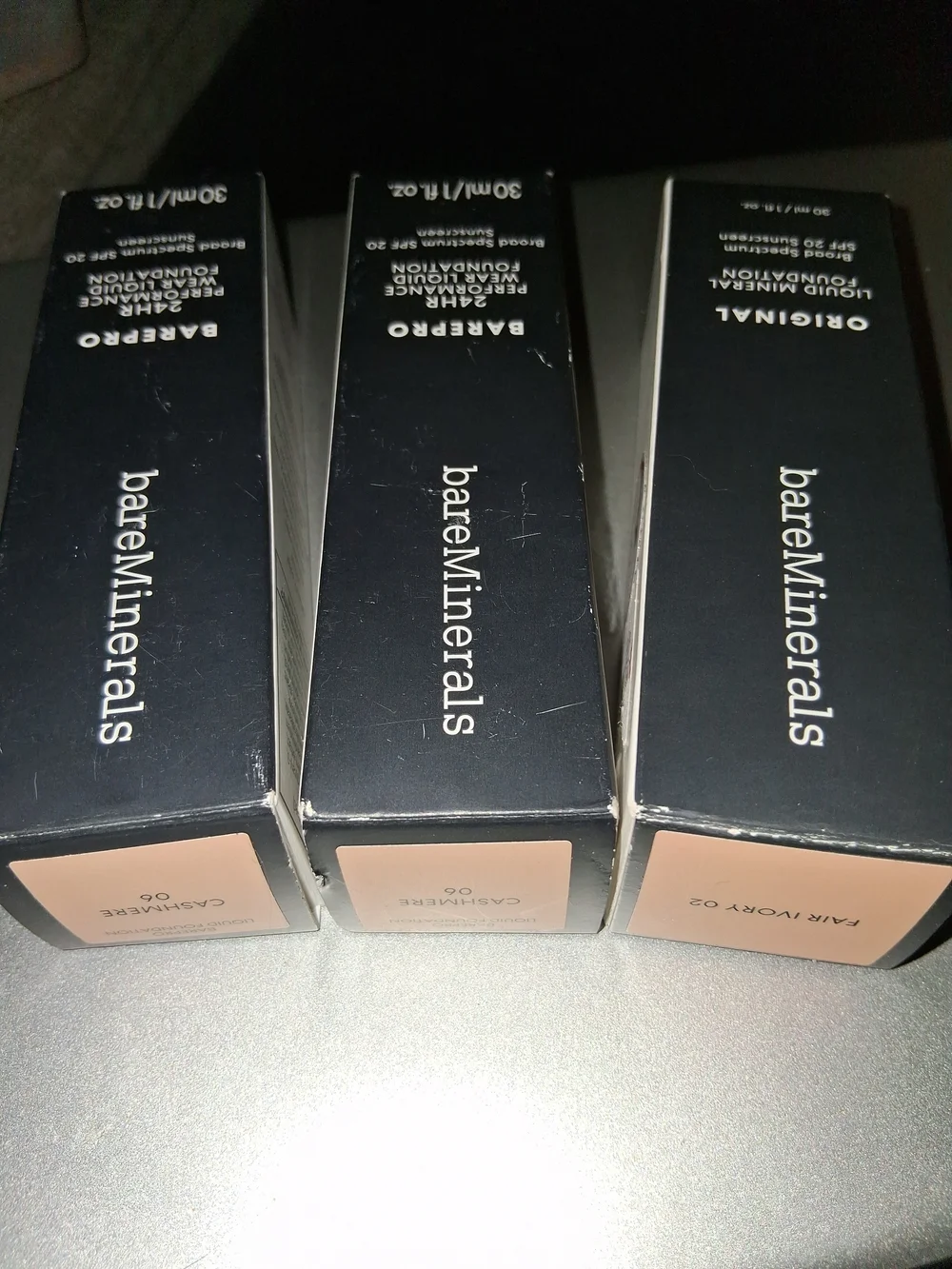 bareMinerals Liquid Mineral Foundation Trio — Beige & Fair Beige Shades